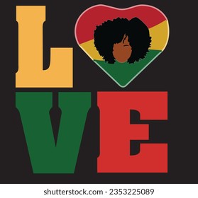 Black History Month , Black Love, Black history t-shirt, Black history vector,