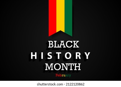 Black History Month Poster, car, banner, background. vector illustration.