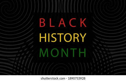 Black History Month - poster,  card, background