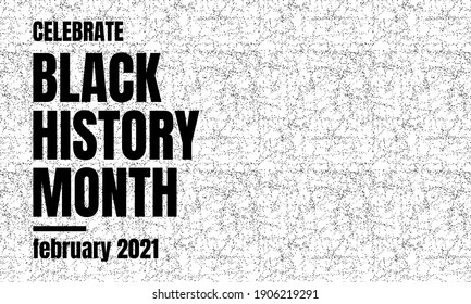 Black History Month - poster, card, banner, background. EPS 10