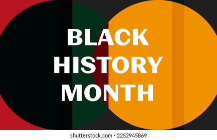 Black History Month  - poster, card, banner, background