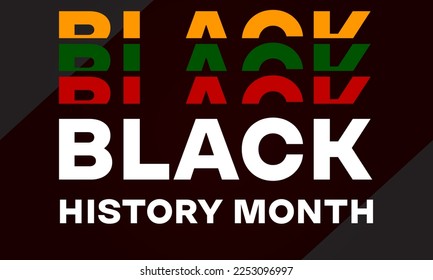 Black History Month - Poster, card, banner, background