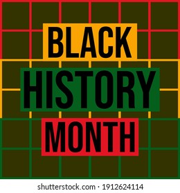 black history month poster design. vector illustration