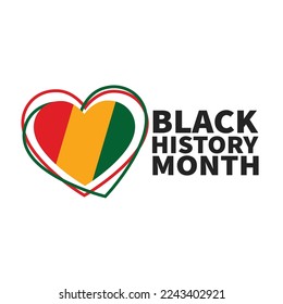 Black History Month poster flyer or social media post design