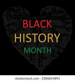 Black history month poster hand drawn illustration vector