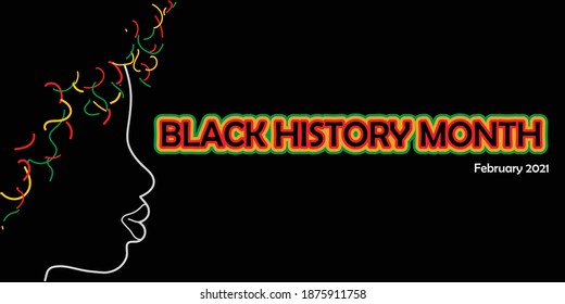 Black History Month Poster with Simple Design