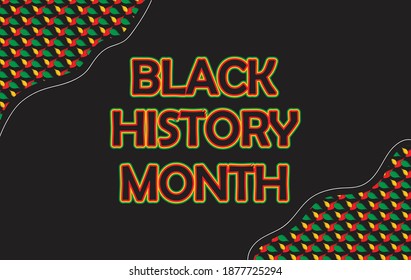 Black History Month Poster Simple Design