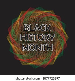 Black History Month Poster Simple Design