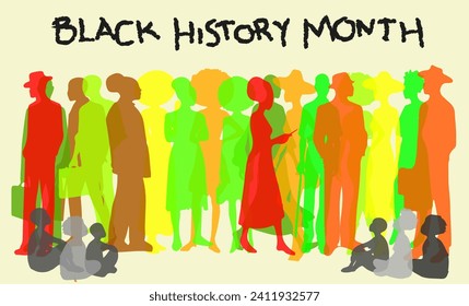 black history month poster and wallpaper. template and theme 
