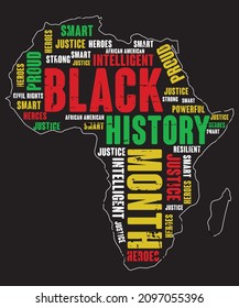 Black history month print template and t-shirt design. Easy to editable. And high-quality files.