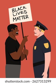 Black History Month Protest Illustration