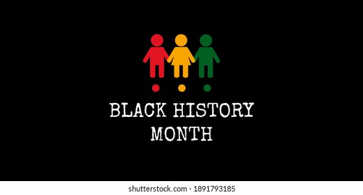 Black History Month To Remember Important People And Events Of The African Diaspora Banner Template.