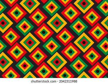Black history month seamless Pattern, repeating texture. Background wallpaper or paper. Vector illustration