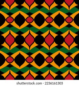 Black history month seamless vector Pattern, repeating texture. Background wallpaper or paper.