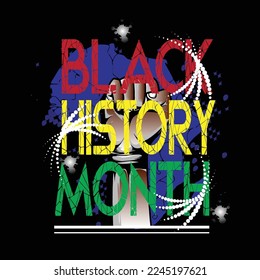  Black history month slogan tee graphic typography for print t shirt illustration vector art