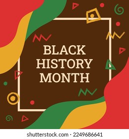 Black history month social media post template