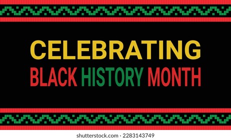 Black history month social media post vector design