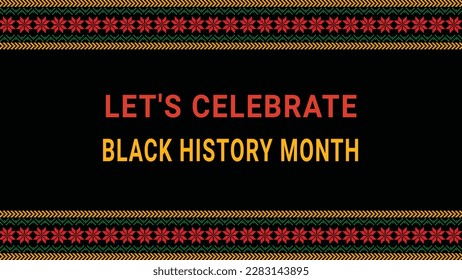 Black history month social media post vector design