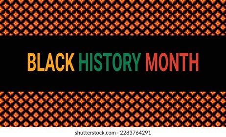 Black history month social media post vector design