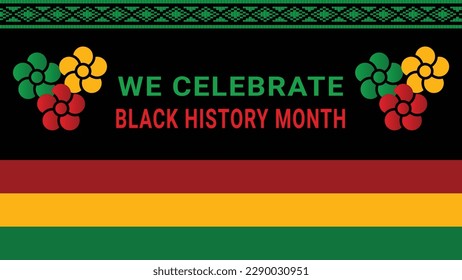 Black history month social media post vector design	
