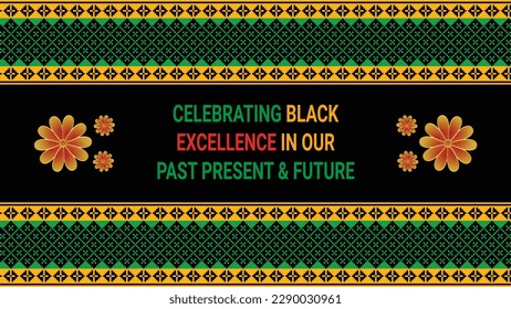 Black history month social media post vector design	
