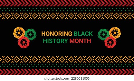 Black history month social media post vector design	
