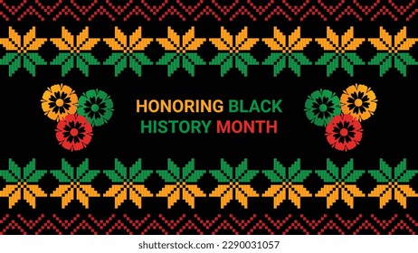 Black history month social media post vector design	
