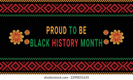 Black history month social media post vector design	
