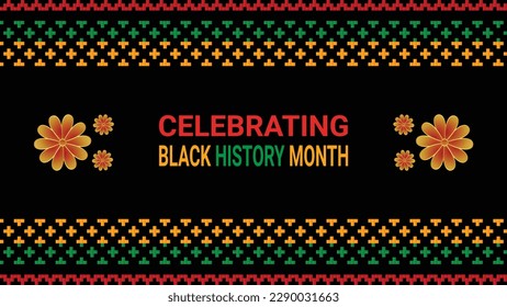 Black history month social media post vector design	
