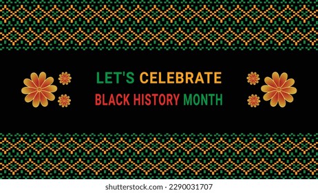 Black history month social media post vector design	

