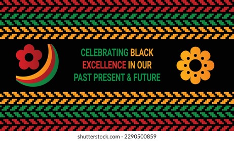 Black history month social media post vector design	
