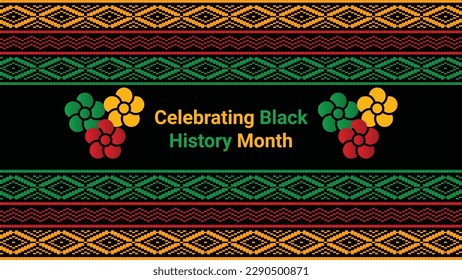 Black history month social media post vector design	
