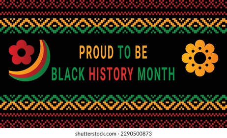 Black history month social media post vector design	
