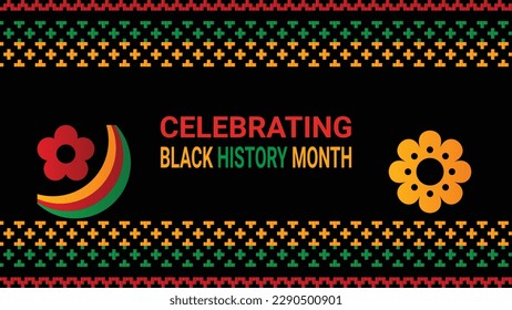 Black history month social media post vector design	

