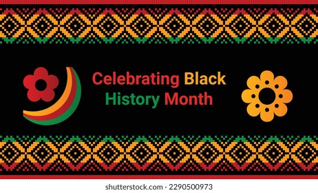 Black history month social media post vector design	
