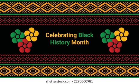 Black history month social media post vector design	
