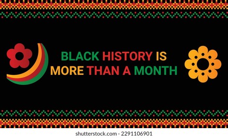 Black history month social media post vector design