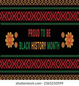 Black history month social media post vector design celebrated annually in february