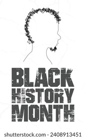 Black history month social media vector illustration design background marble pattern dark texture natural wave halftone dots paper craft wood chips watercolor concrete chalkboard school panoramic