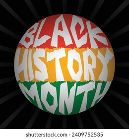 Black history month social media vector illustration design background marble pattern dark texture natural wave halftone dots paper craft wood chips watercolor concrete chalkboard school panoramic
