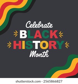 Black history month social media post square banner design. Juneteenth Independence Day Background. Freedom or Emancipation day. text design.