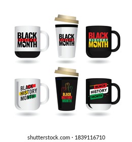 Black History Month souvenir vector template. Design for banner, greeting cards or print.