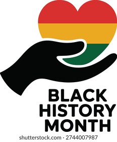 Black History Month Support Hand