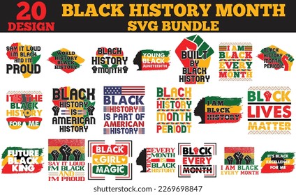 black history month svg bundle