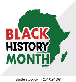 Black History Month SVG Printable Vector Illustration svg