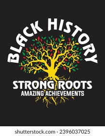 Black history month t shirt design and print tamplate. Easy to editable and high quality file.