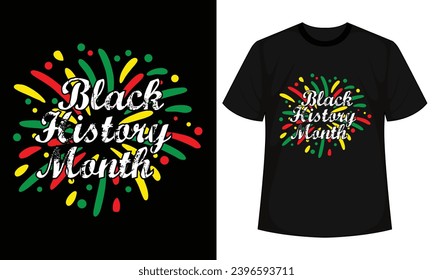 Diseño de camisetas del Mes de la Historia Negra, camiseta de la Historia Negra, camiseta de BHM, dichos afroamericanos, archivo vectorial afroamericano para el circuito de siluetas corte