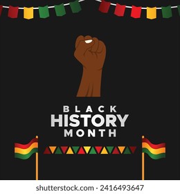 Black History Month Template Vector Design