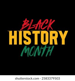 Black history month text background. African American History or Black History Month. Celebrated annually in February in the USA and Canada. black history month vector.