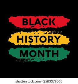 Black history month text background. African American History or Black History Month. Celebrated annually in February in the USA and Canada. black history month vector.